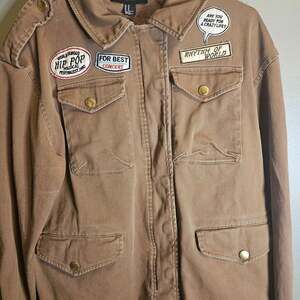 Hysteric Glamour Army Punk Parka Jacket Patchwork